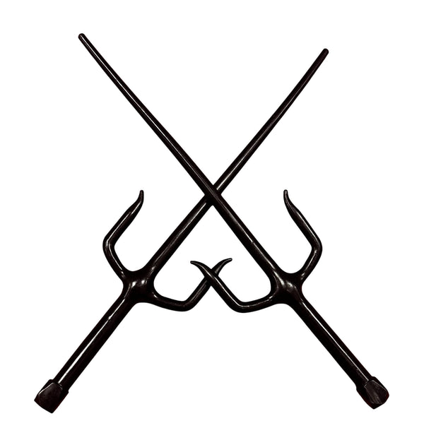 Flexible Hard Plastic Training Rubber Sai Black