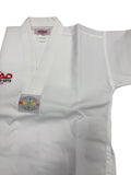 TKD WHITE STUDENT V-NECK UNIFORM